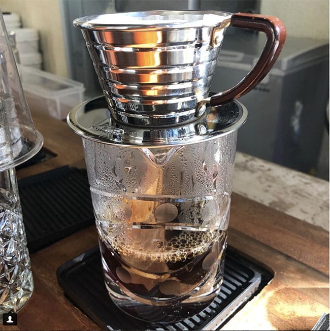 pour-over coffee